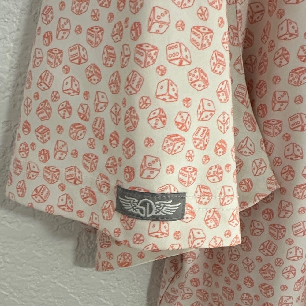 Straight Down Performance Polo White With Orange … - image 4